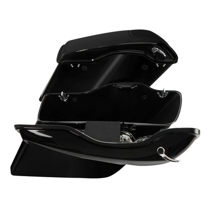 5" Stretched Hard Saddlebags & 5x7" Speakers for Harley Touring (2014–2024)