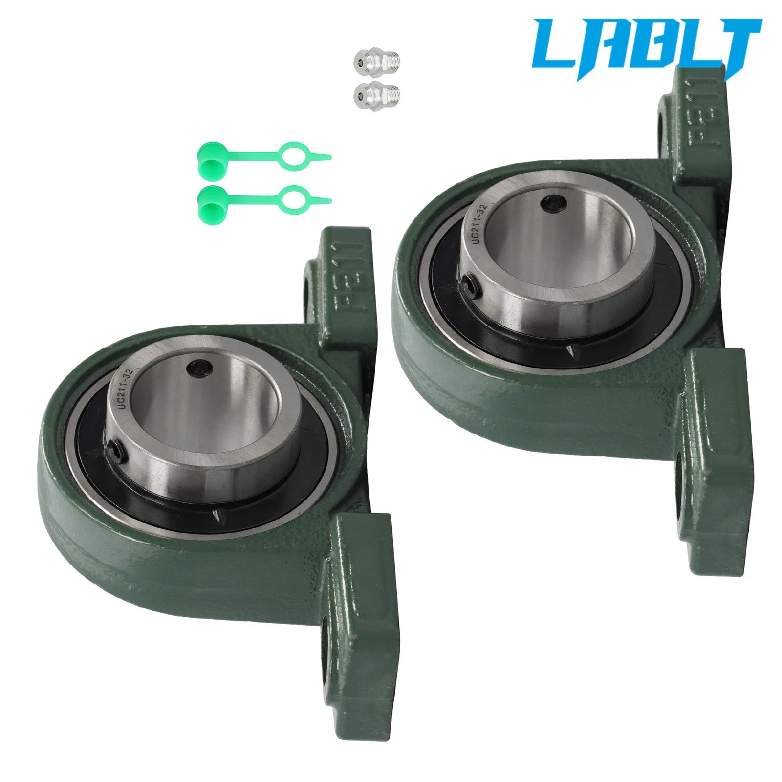 2X Pillow Block Bearing UCP211-32 for 2" Bore 2-Bolt