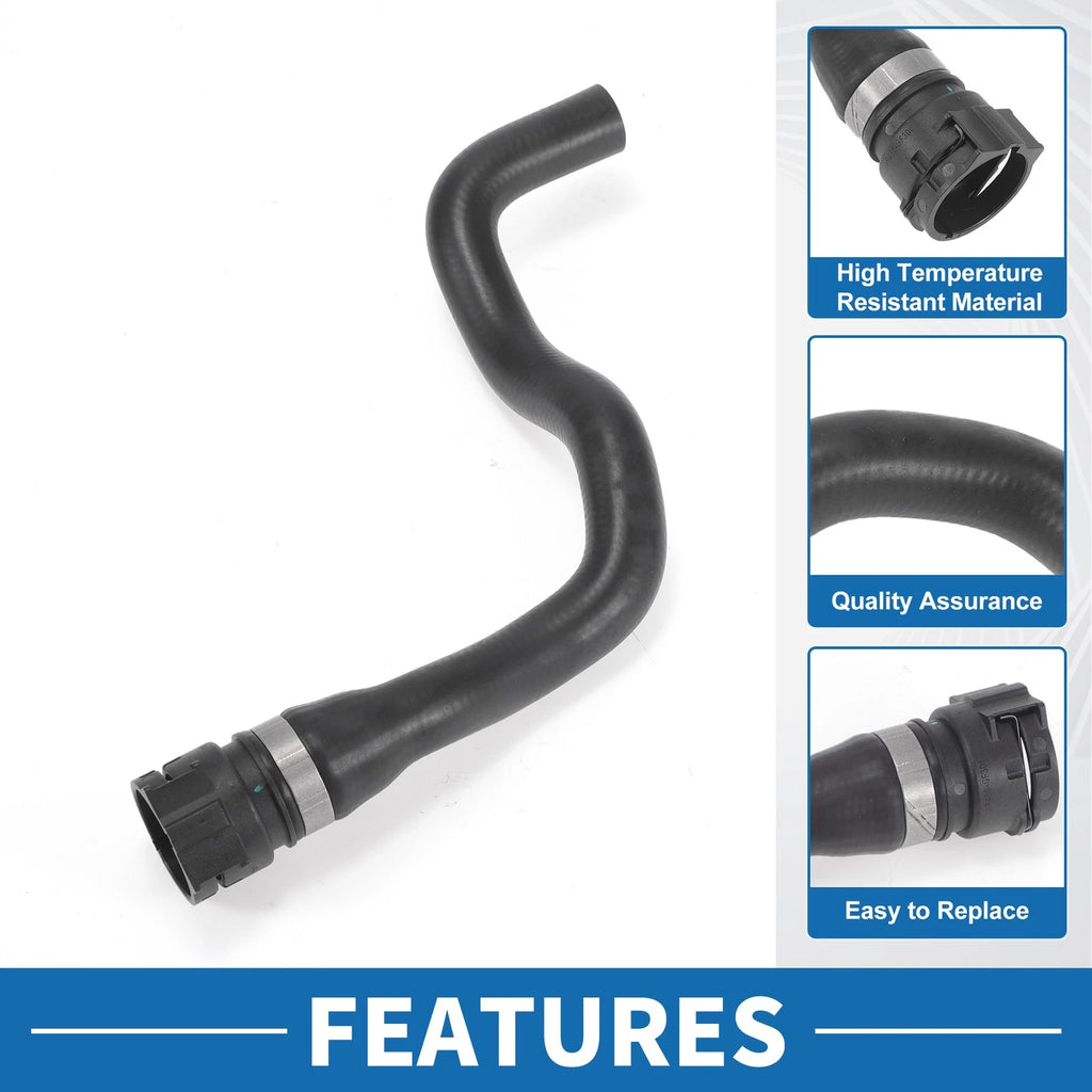 Heater Hose for BMW 3 Series Touring E46 (1999–2001) Rubber Black 1Pc