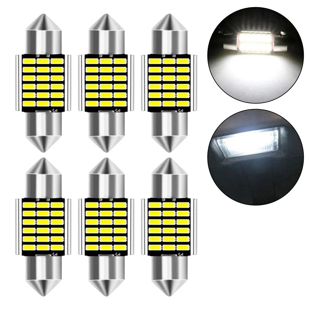 Pack of 6 DE3175 3014 LED Bulbs for Enhanced Lighting Experience