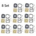 Set of 8 Carburetor Gasket Repair Kit for Husqvarna 362 365 371 372 (RB-60)