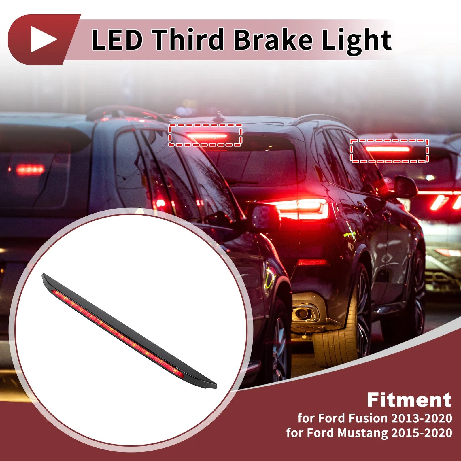 LED Third Brake Light for Ford Fusion (2015–2020) DS7Z13A613A