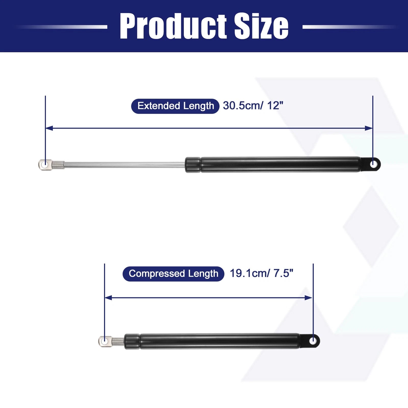 2 Pcs 12 Inch Lift Supports Struts Shocks Gas Spring Universal
