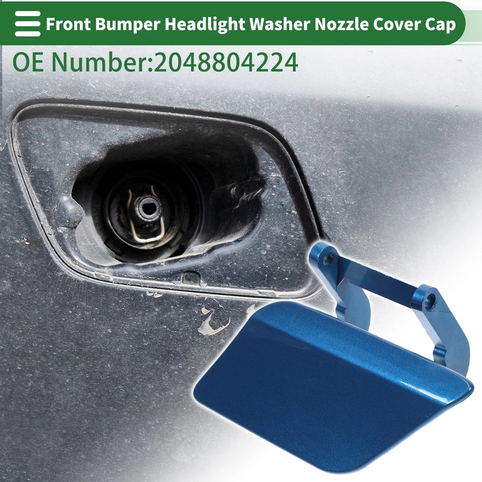 Headlight Washer Nozzle Cover Cap Front Left for Mercedes-Benz Blue (2011–2016)