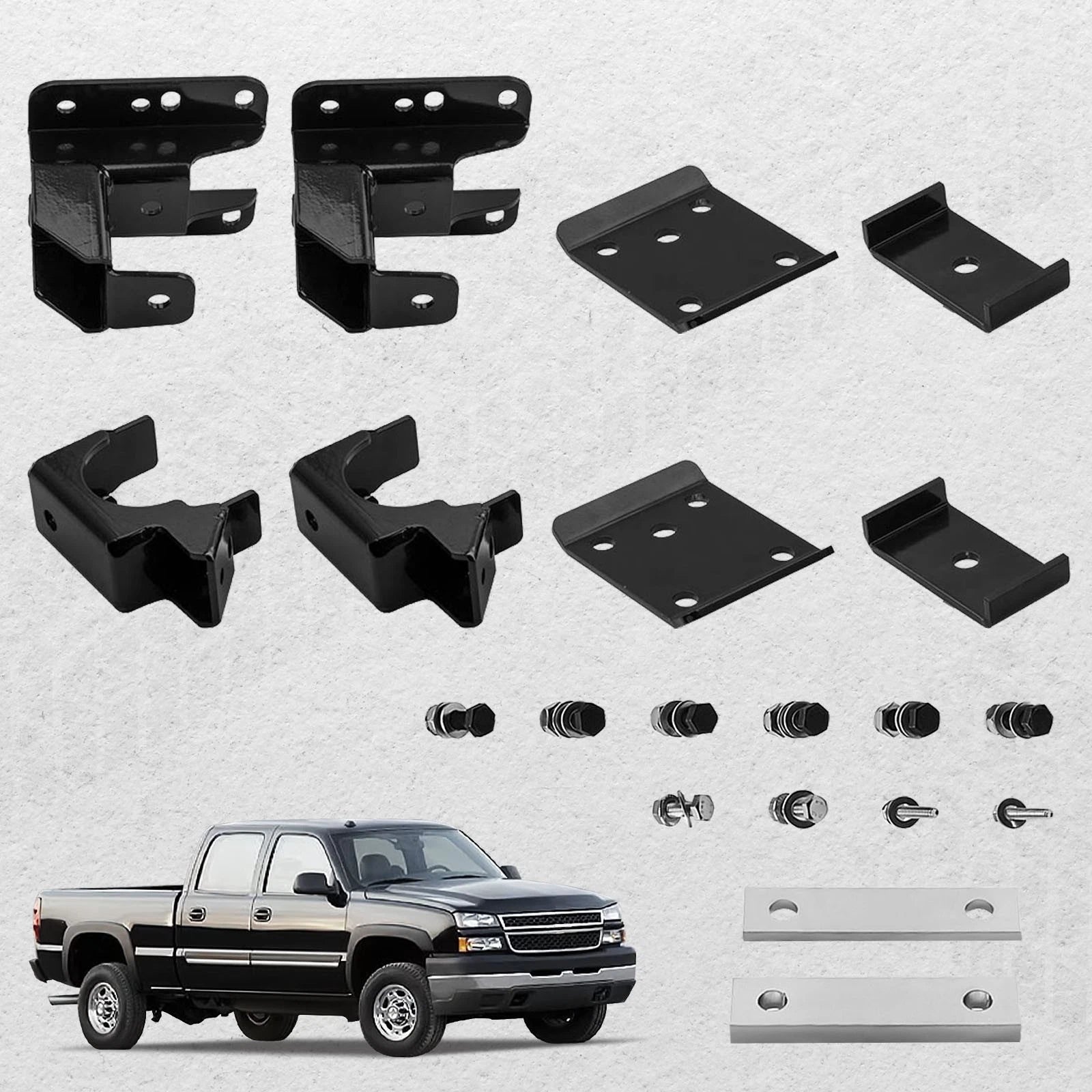 5-6" Axle Lowering Flip Kit for Chevy Silverado 1500 (2007–2020)