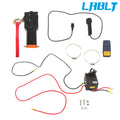 12V Electric Winch for LABLT 2500LBS (50ft Synthetic Rope, Wired & Wireless)
