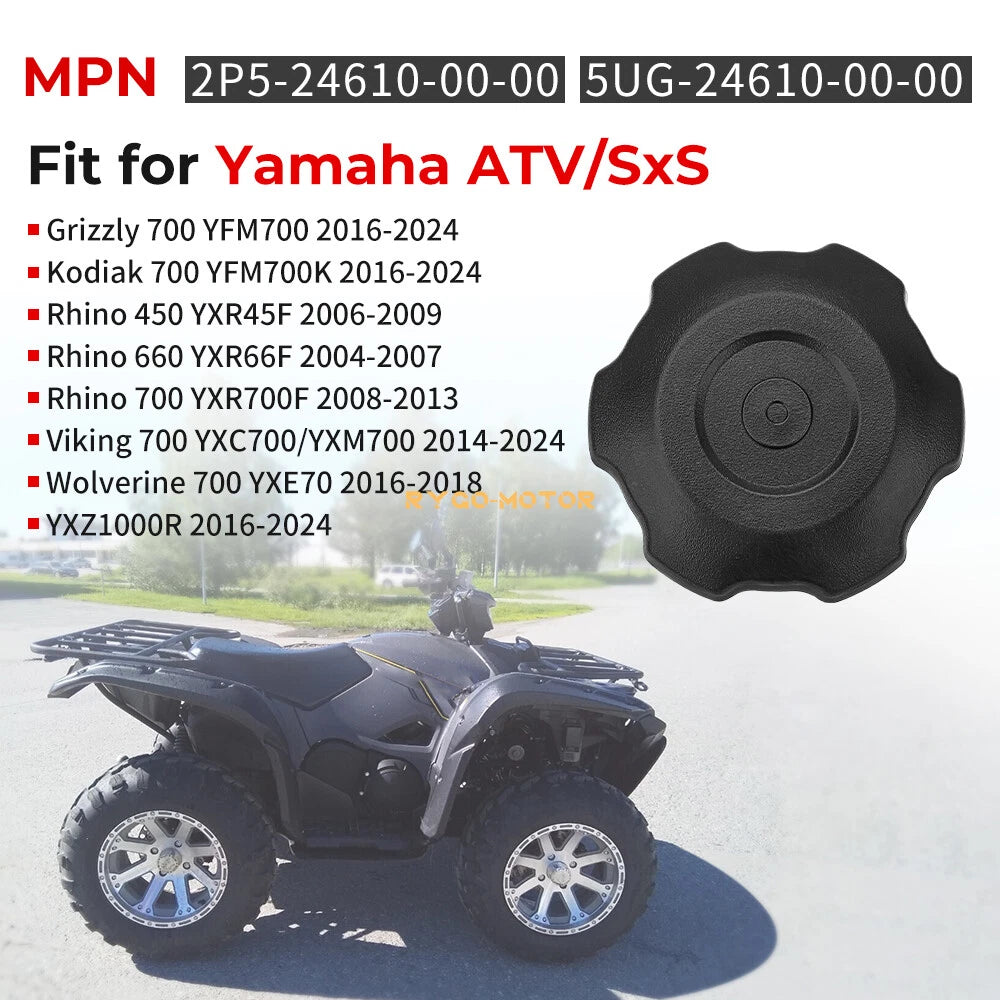 Fuel Gas Cap for Yamaha Rhino 450 660 700, Viking 700, Kodiak 700, Grizzly 700 (2004–2020)