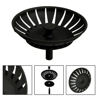 Black Basin Strain Drainer for Most Sinks