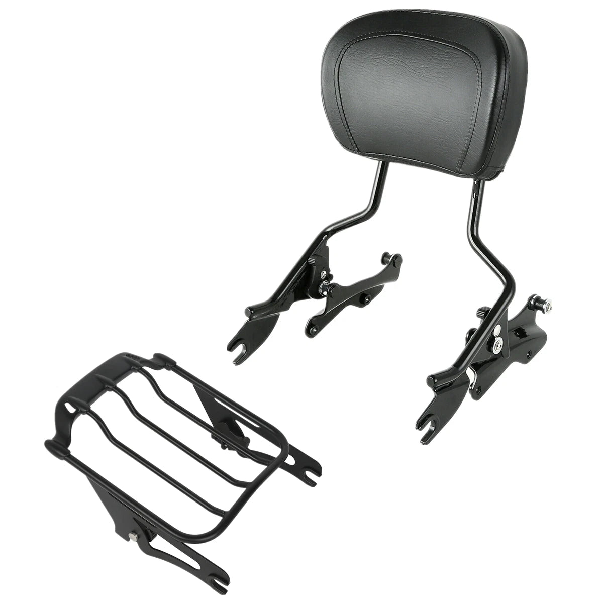Sissy Bar Backrest Luggage Rack Docking Kit for Harley Touring (2014–2025)