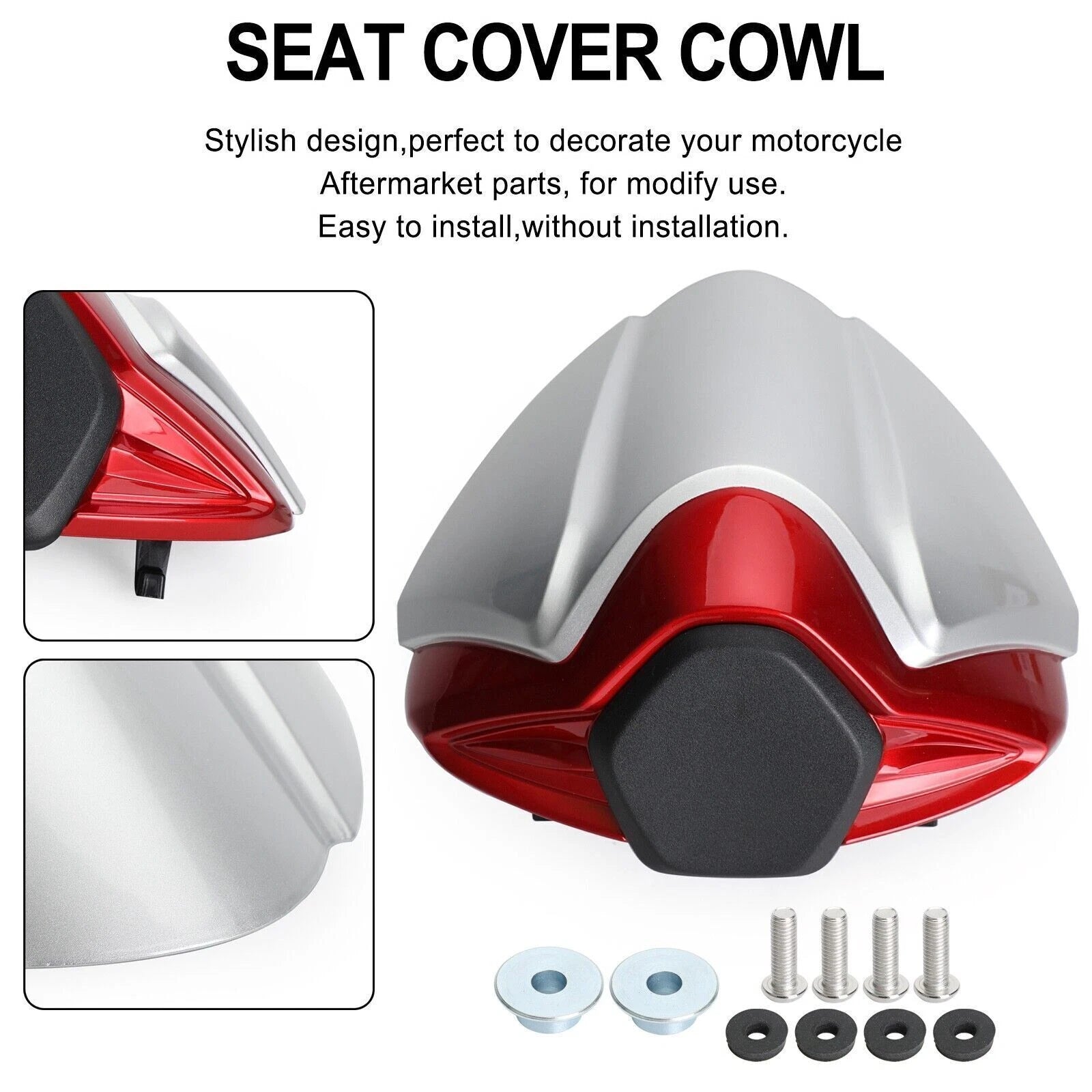 Rear Seat Fairing Cover for Suzuki GSXR 1300 Hayabusa (2021–2024) Red T9
