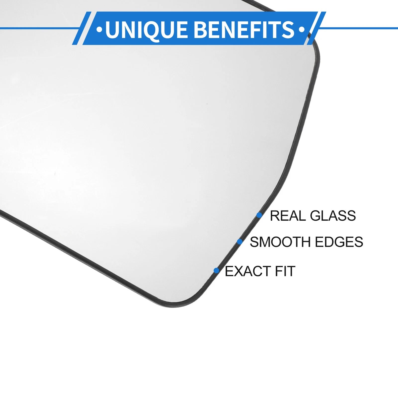 Heated Mirror Glass Left Passenger Side Replacement for Toyota Previa Estima (2006–2019)