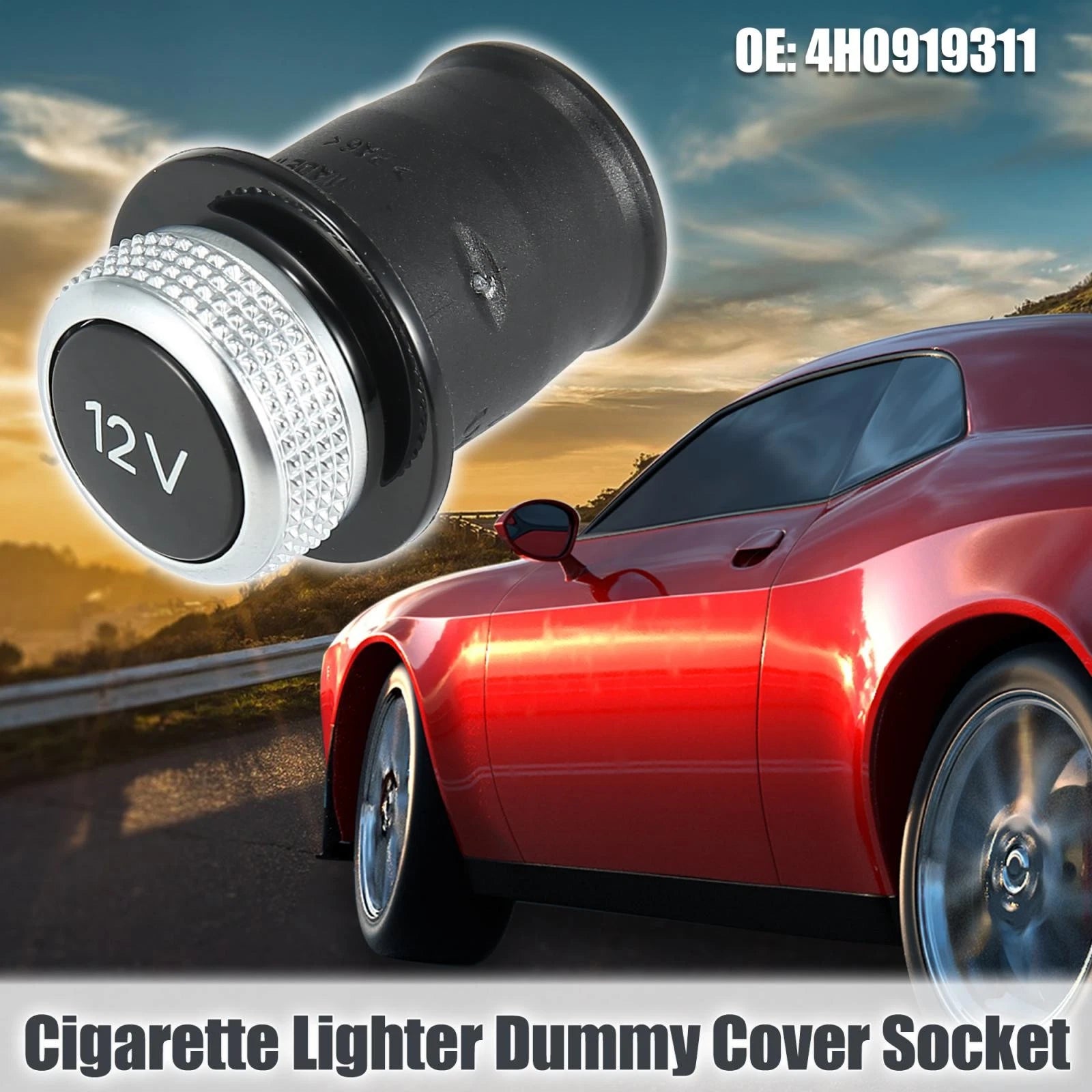 Cigarette Lighter Dummy Cover Replacement Socket 12V for Audi (2000–2012)