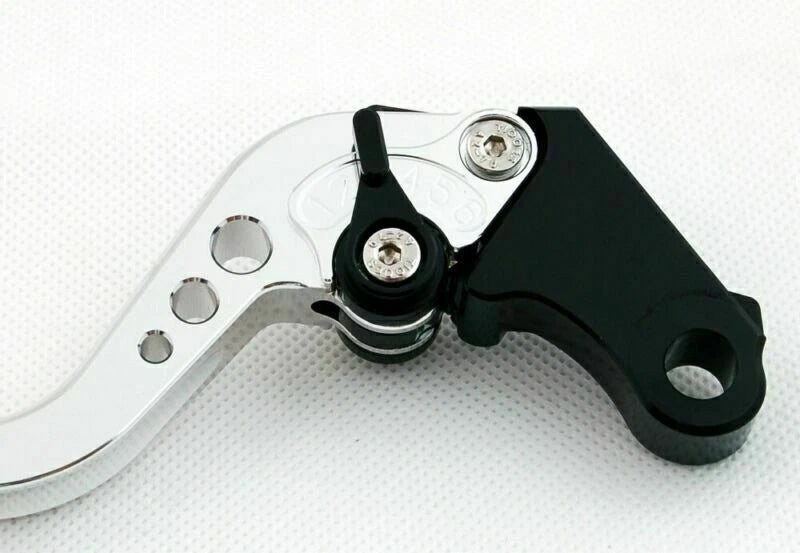 Long Brake Clutch Levers for Kawasaki ZX636R ZX6RR (2005–2006) Silver T9