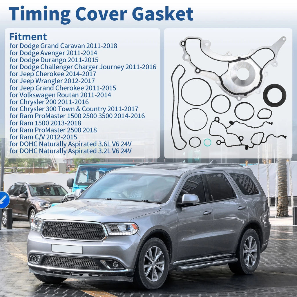 Timing Cover Gasket Set for Dodge Grand Caravan (2011–2018) Replacement