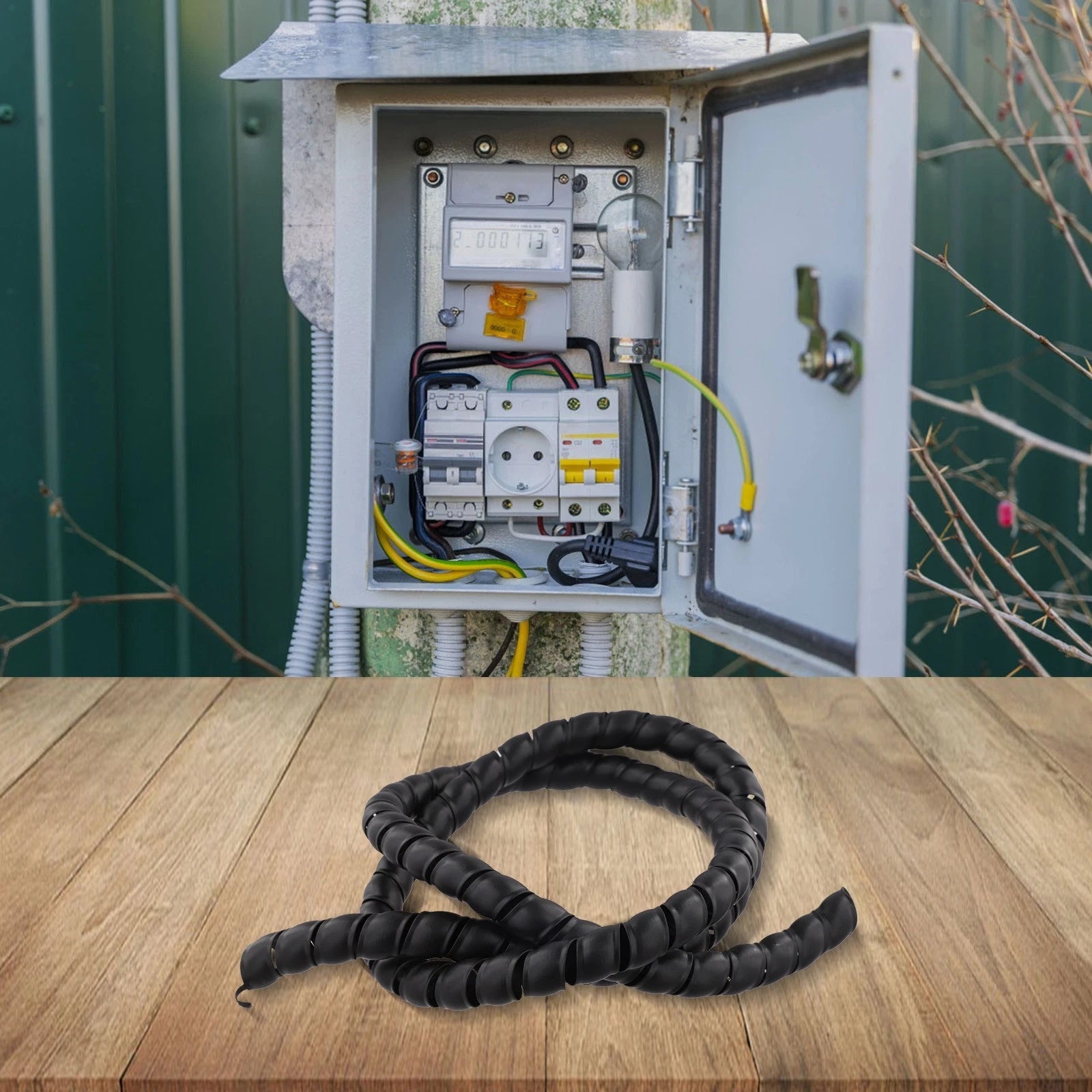 1 Meter PP Spiral Wire Protector for Cable Management