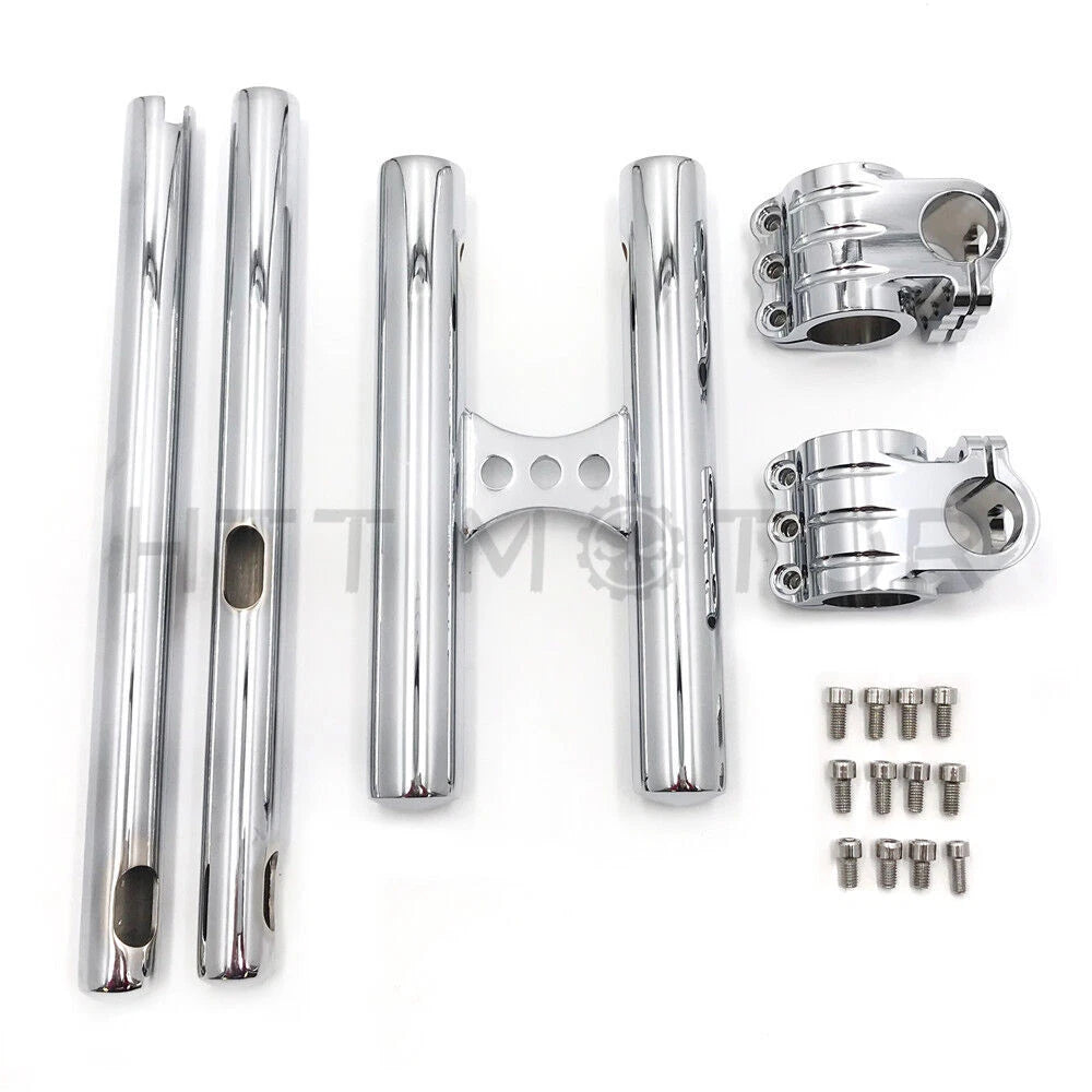 12" RISE Handlebar for Harley Dyna FXR Sportster (Adjustable Angle)