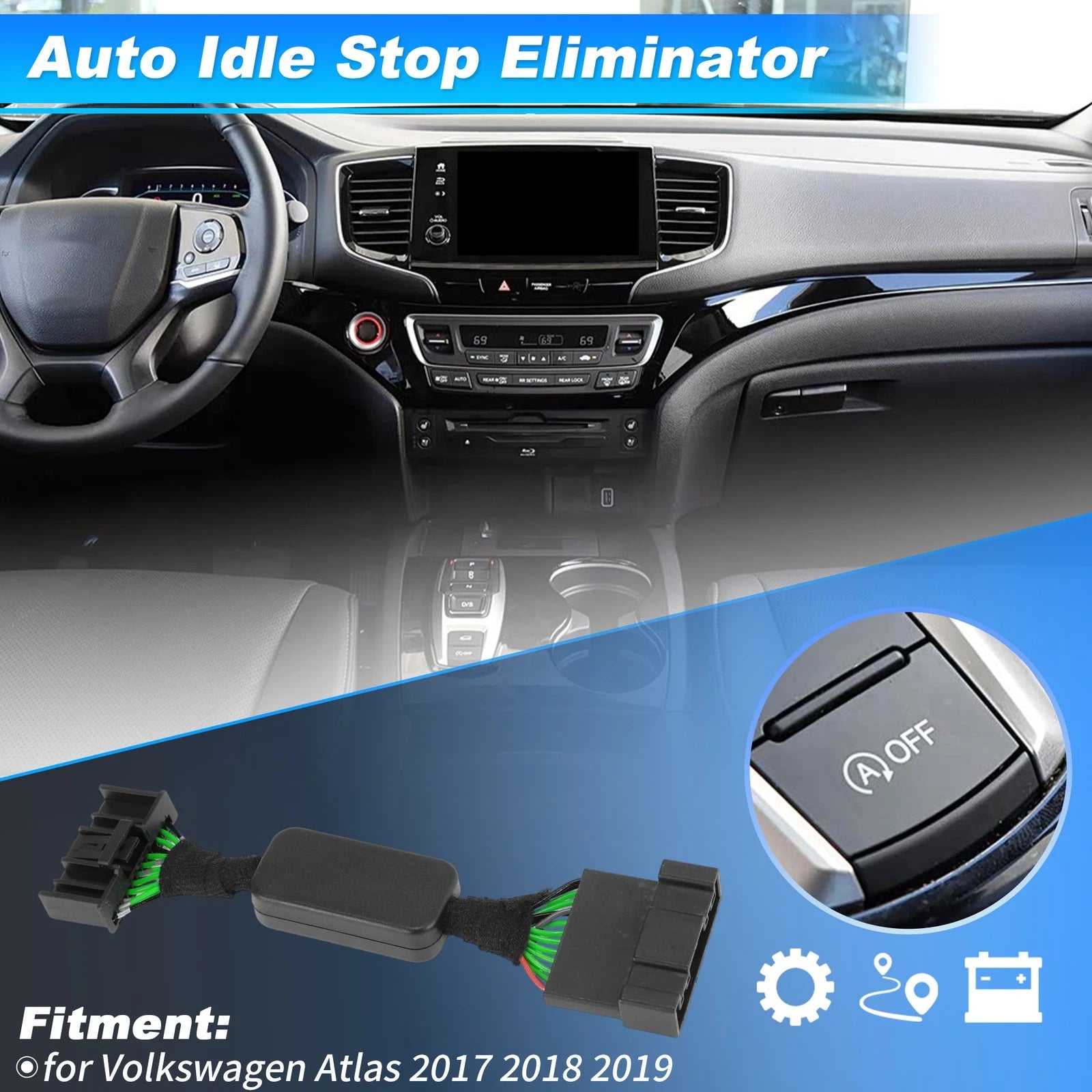Auto Start Stop Eliminator Disabler Module for Volkswagen Atlas (2017–2019)