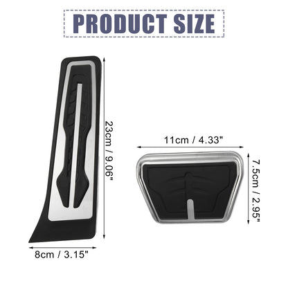 2X Accelerator Pedal & Brake Pedal Cover Set for BMW X3 X4 (2011–2023)