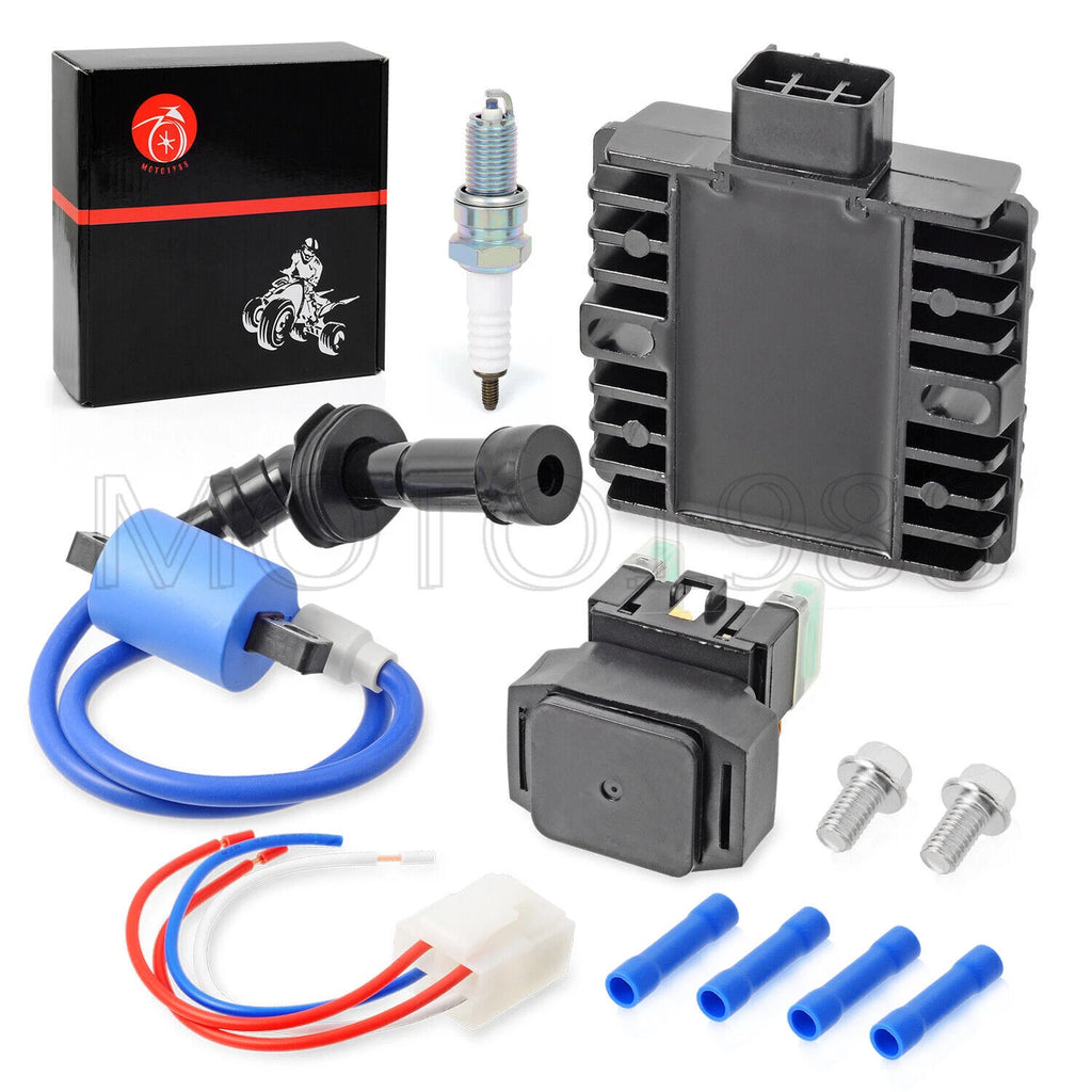 Ignition Coil Relay Spark Plugs for Yamaha Grizzly 660 YFM660F (2002–2008)