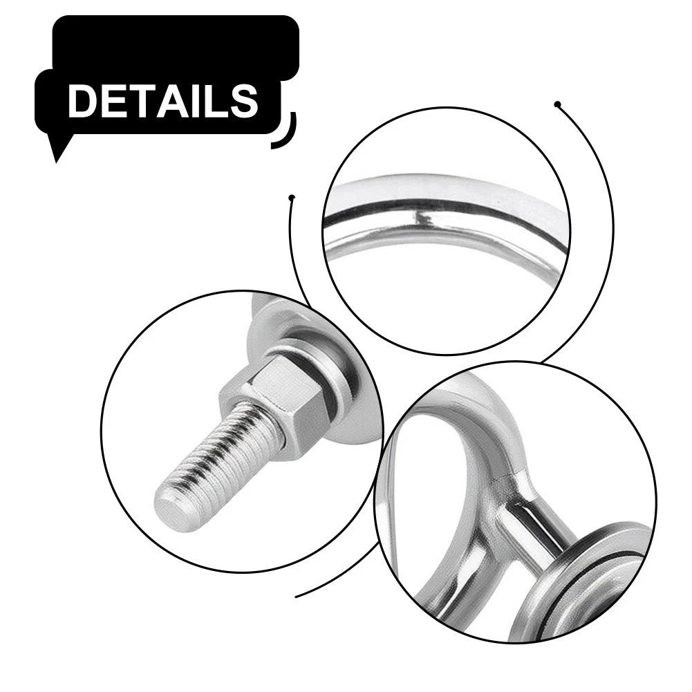62mm Boat Tow Ring for Wakeboard Skiing - 316 Stainless Steel