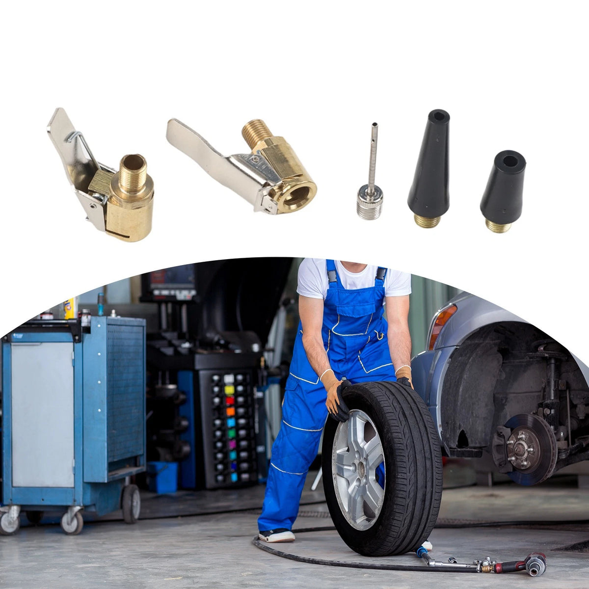Multi-function Tire Adapter for Cars (Compact, Lightweight)