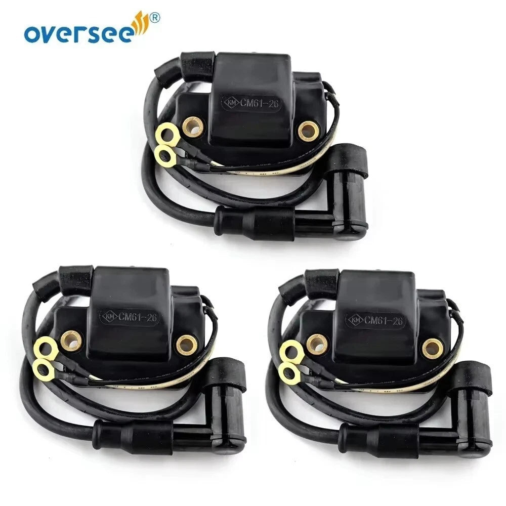 3X Ignition Coil 33410-95500 for Suzuki 75HP 85HP 2-Stroke (1977)