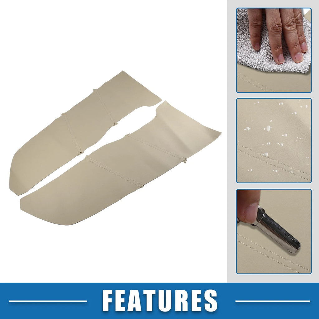 Front Door Panel Armrest Covers for Honda Accord 2008-2012 Beige Pair