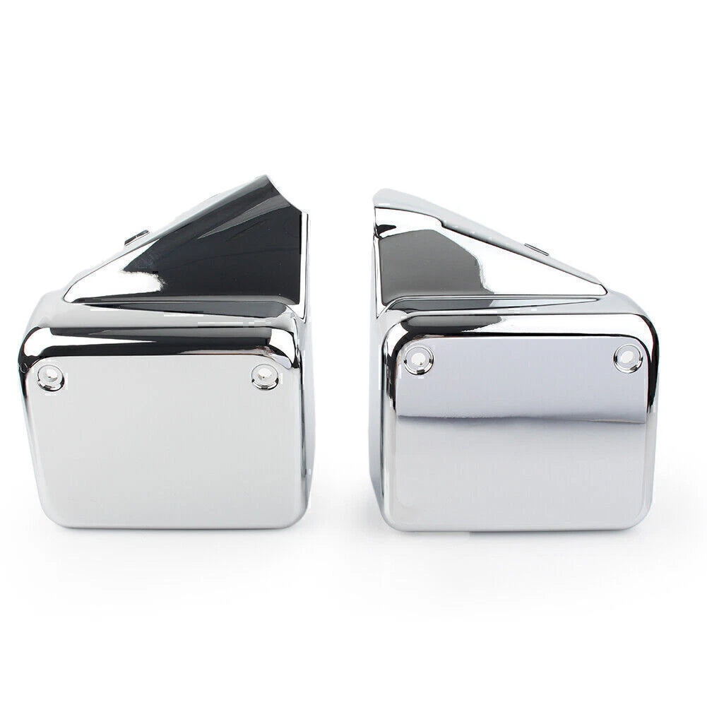 Set of 2 Chrome Side Battery Cover Guards for Honda VT750 Shadow Spirit (2000–2009)