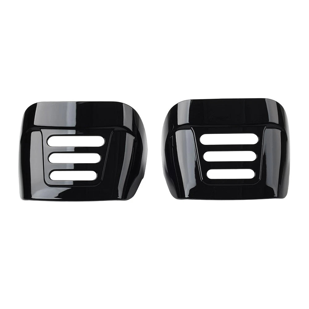 Black Slotted Tail Light Visor Covers for Harley Tri Glide FLHTCUTG (2009–2022)