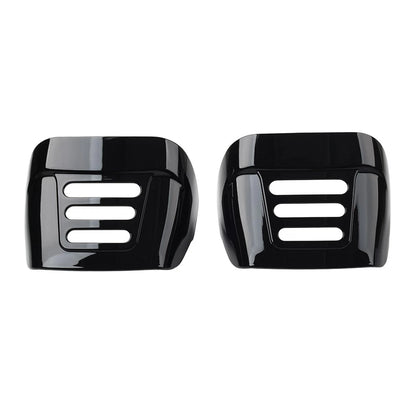 Black Slotted Tail Light Visor Covers for Harley Tri Glide FLHTCUTG (2009–2022)