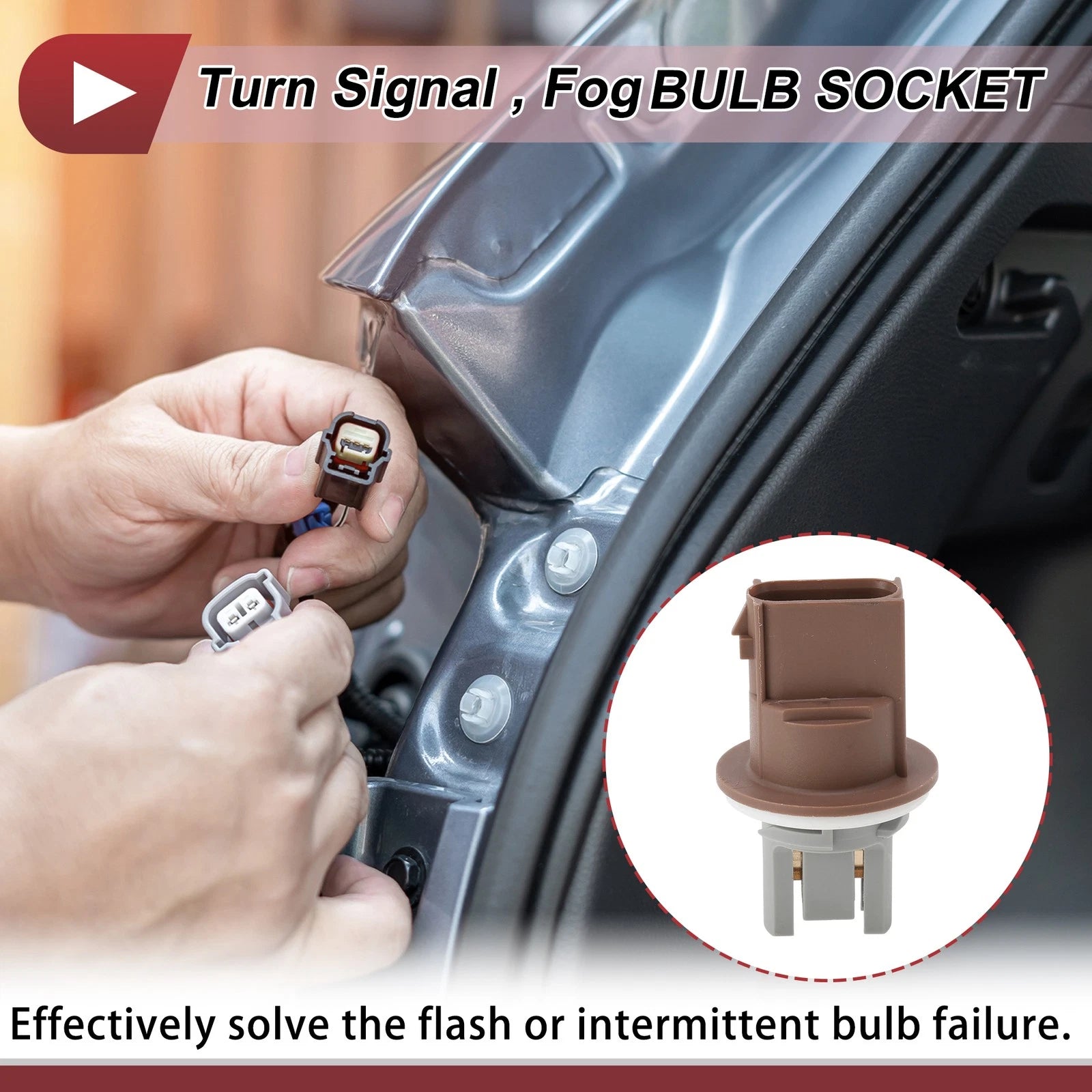 Turn Signal Light Socket for Ford (No.ZFC02280UA)