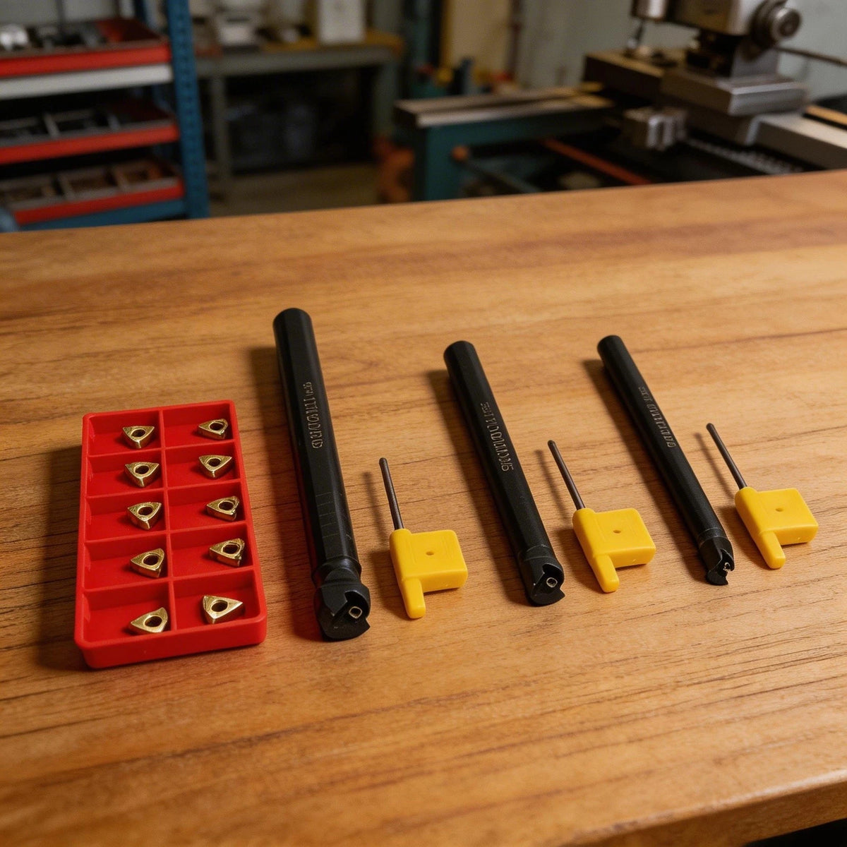 CNC Lathe Tool Holder with Carbide Inserts Set for