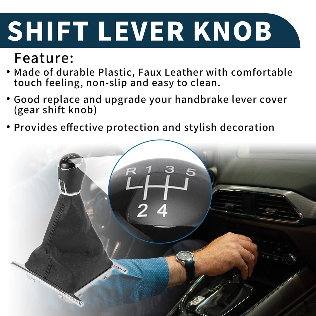 5 Speed Gear Shift Knob with Cover for Volkswagen Amarok (2010–2016)