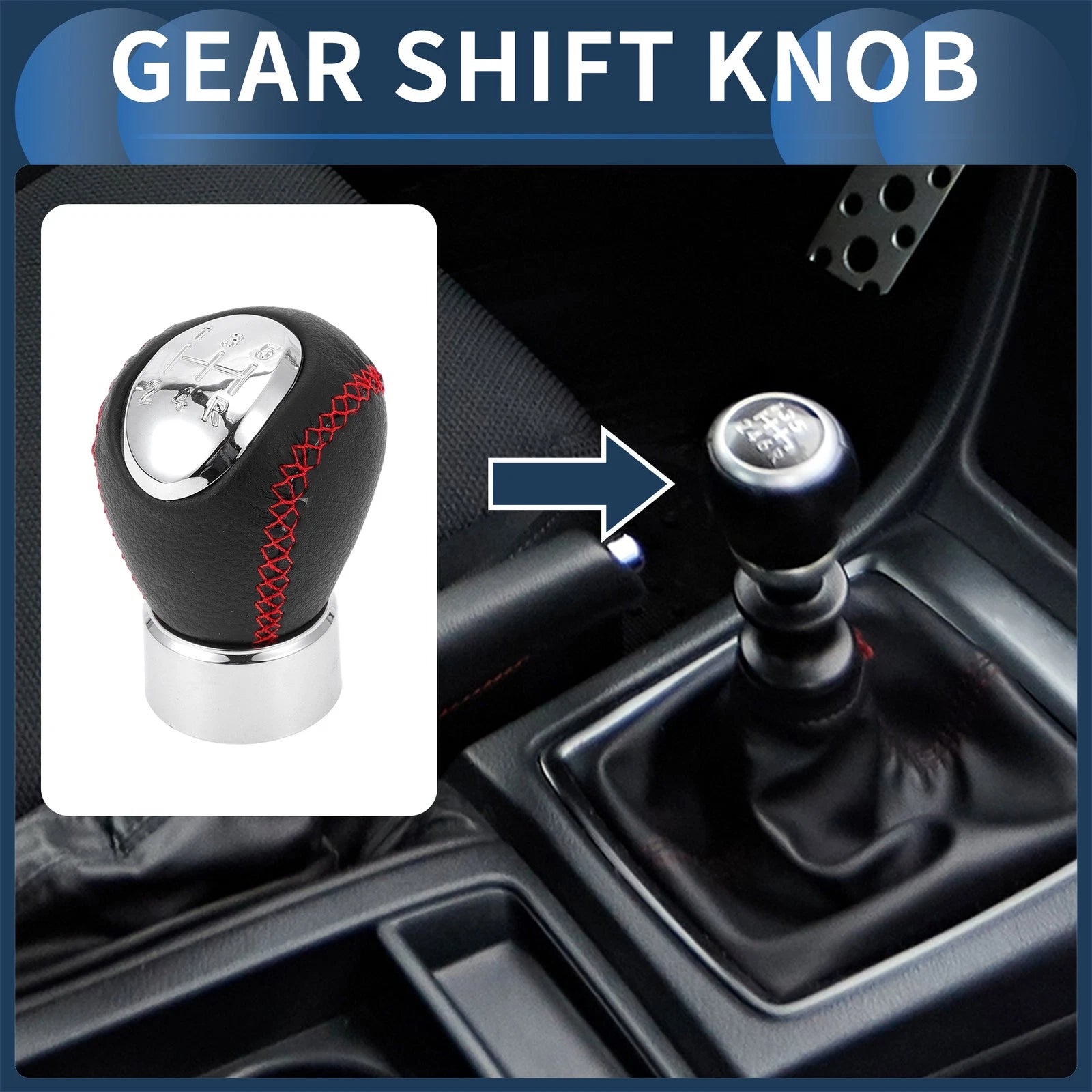 5 Speed Manual Gear Shift Knob Replacement for Mazda 3 BK (2003–2008)