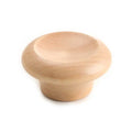 Replacement Wood Pot Lid Knob Handle with Stainless Steel Base
