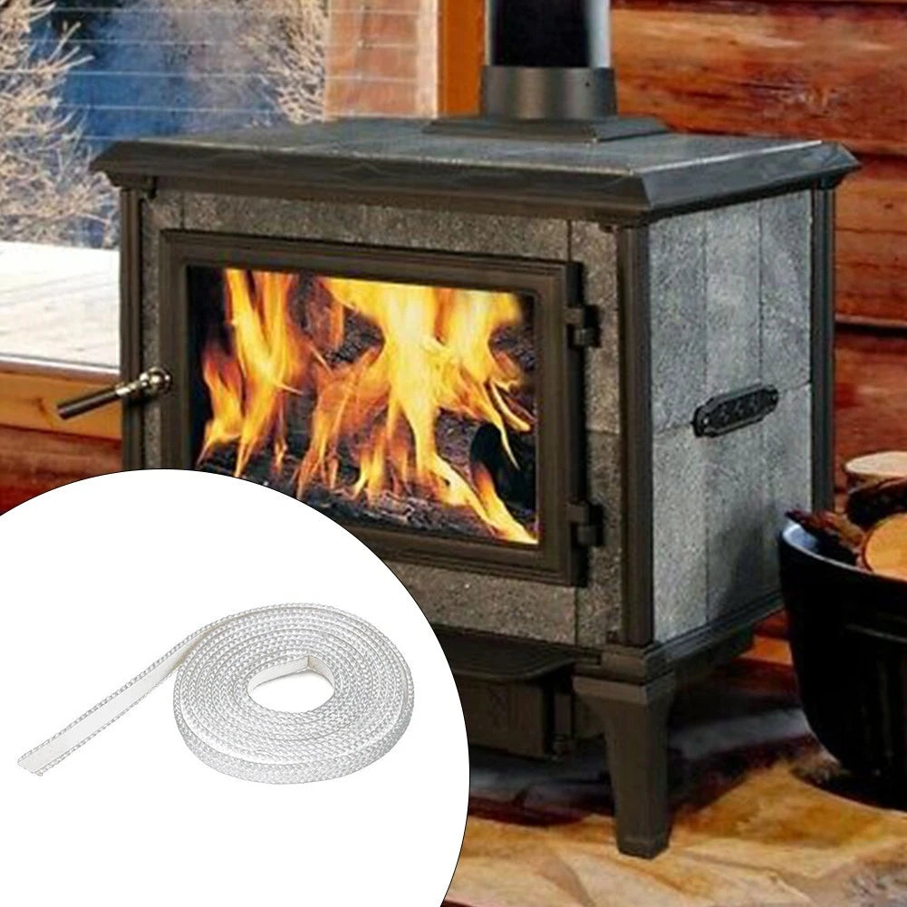 10mm x 3mm Fiberglass Stove Fire Rope for Various Applications