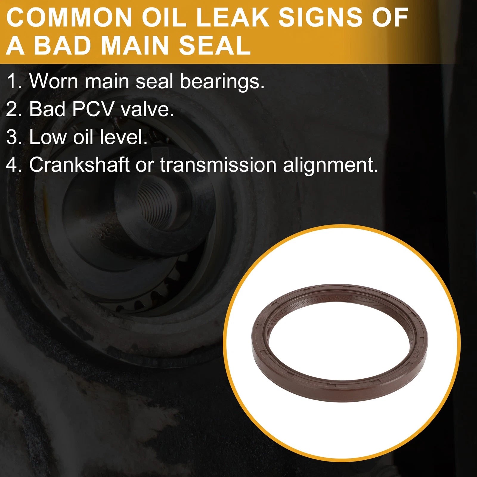 Rear Crankshaft Oil Seal Replacement for Mazda Miata (1990–2005)