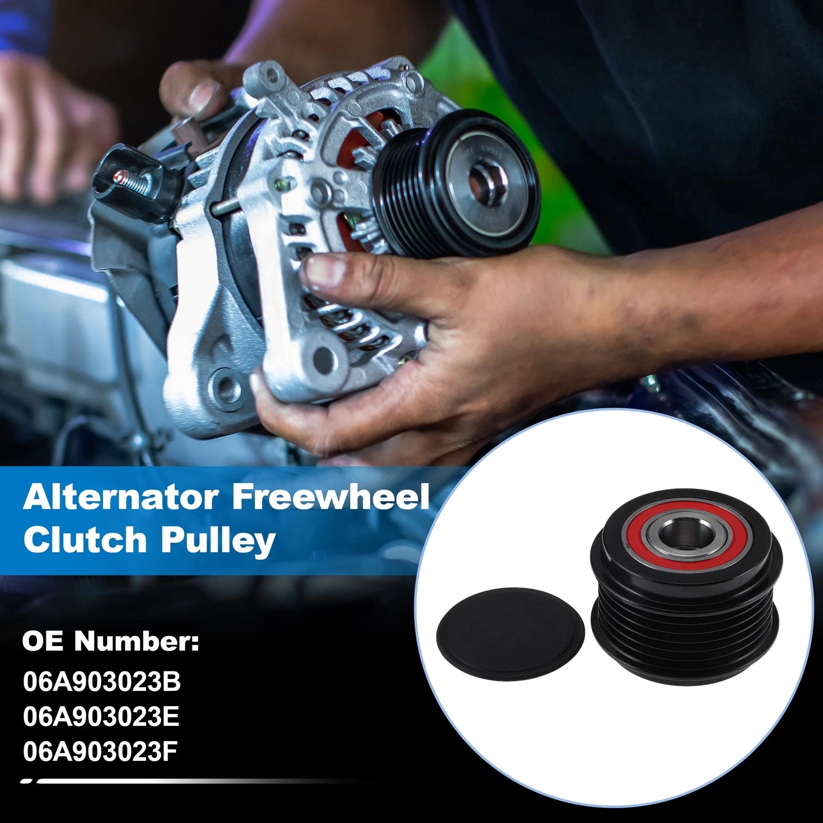 Alternator Freewheel Clutch Pulley Replacement for Audi A4 2.0L (2009–2016)