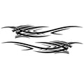 Flame Graphics Car Body Side Stickers for