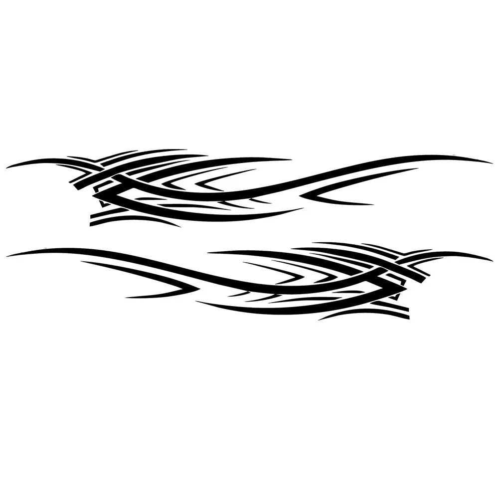 Flame Graphics Car Body Side Stickers for
