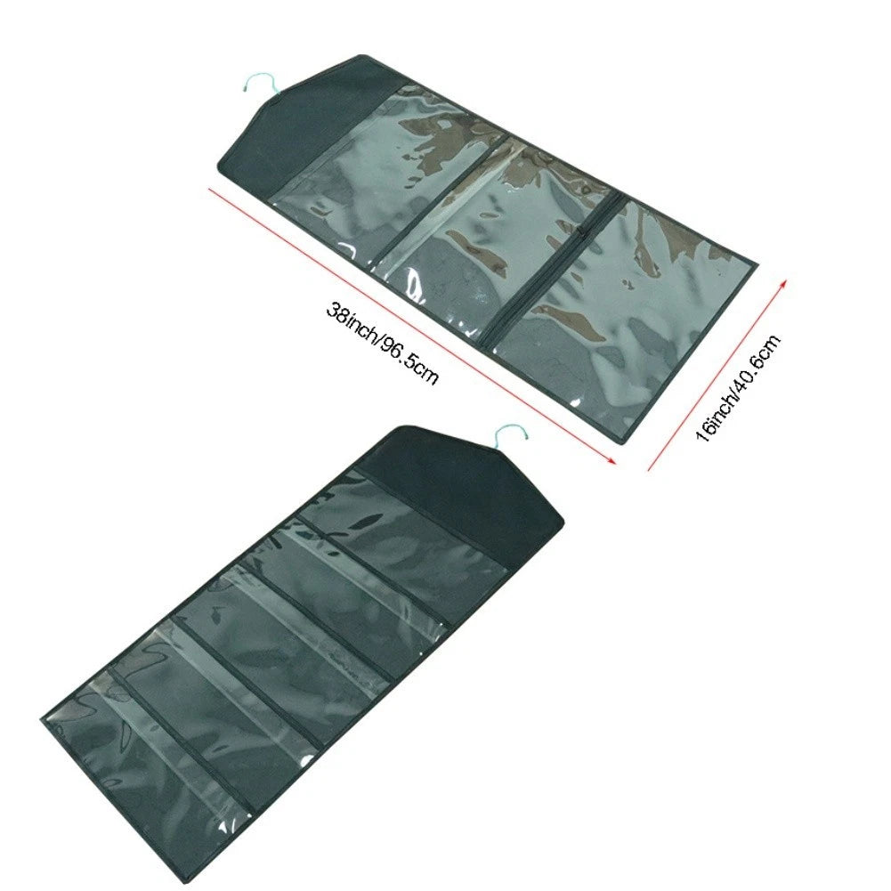 Hanging Storage Bag for Gifts - Clear PVC Material, Lightweight Polyester