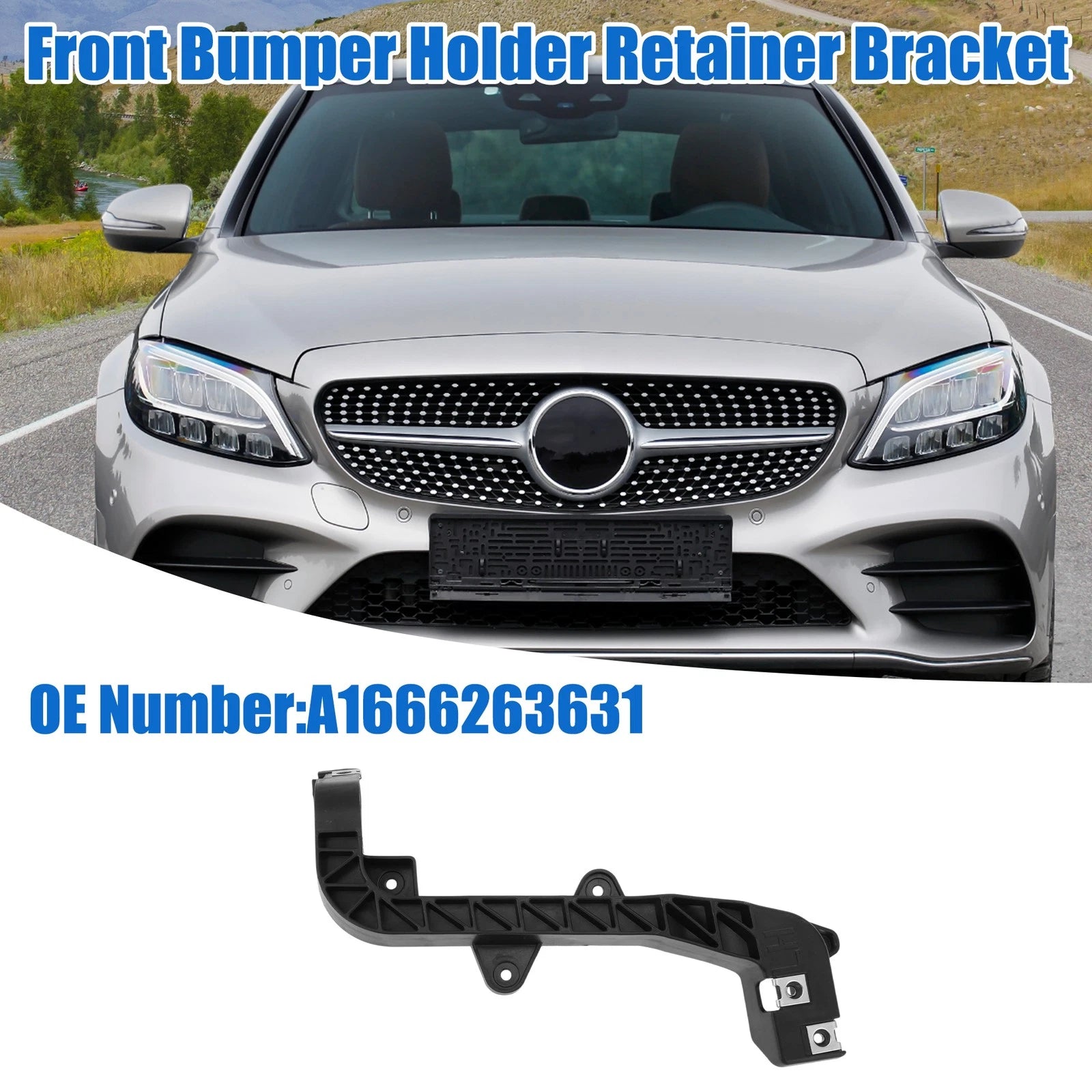 Front Left Upper Bumper Cover Inner Support Bracket for Mercedes-Benz GLE350 (2016–2018)