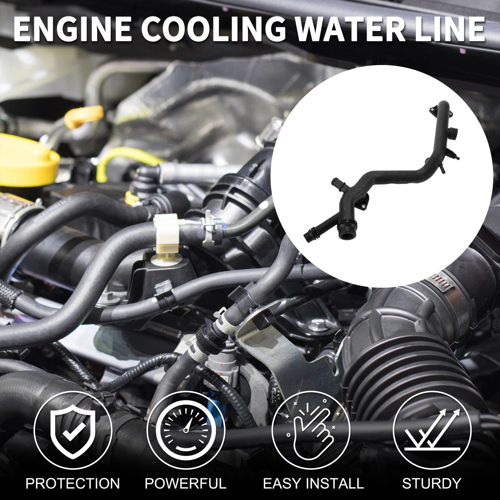 Engine Cooling Water Line Replacement for Audi A4 Quattro (2005–2009)