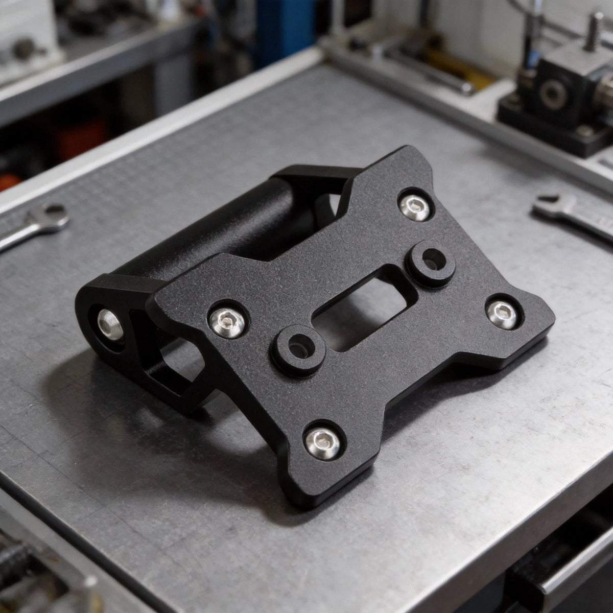 Phone Holder Bracket for CFMOTO 450MT (2025) Black Aluminum