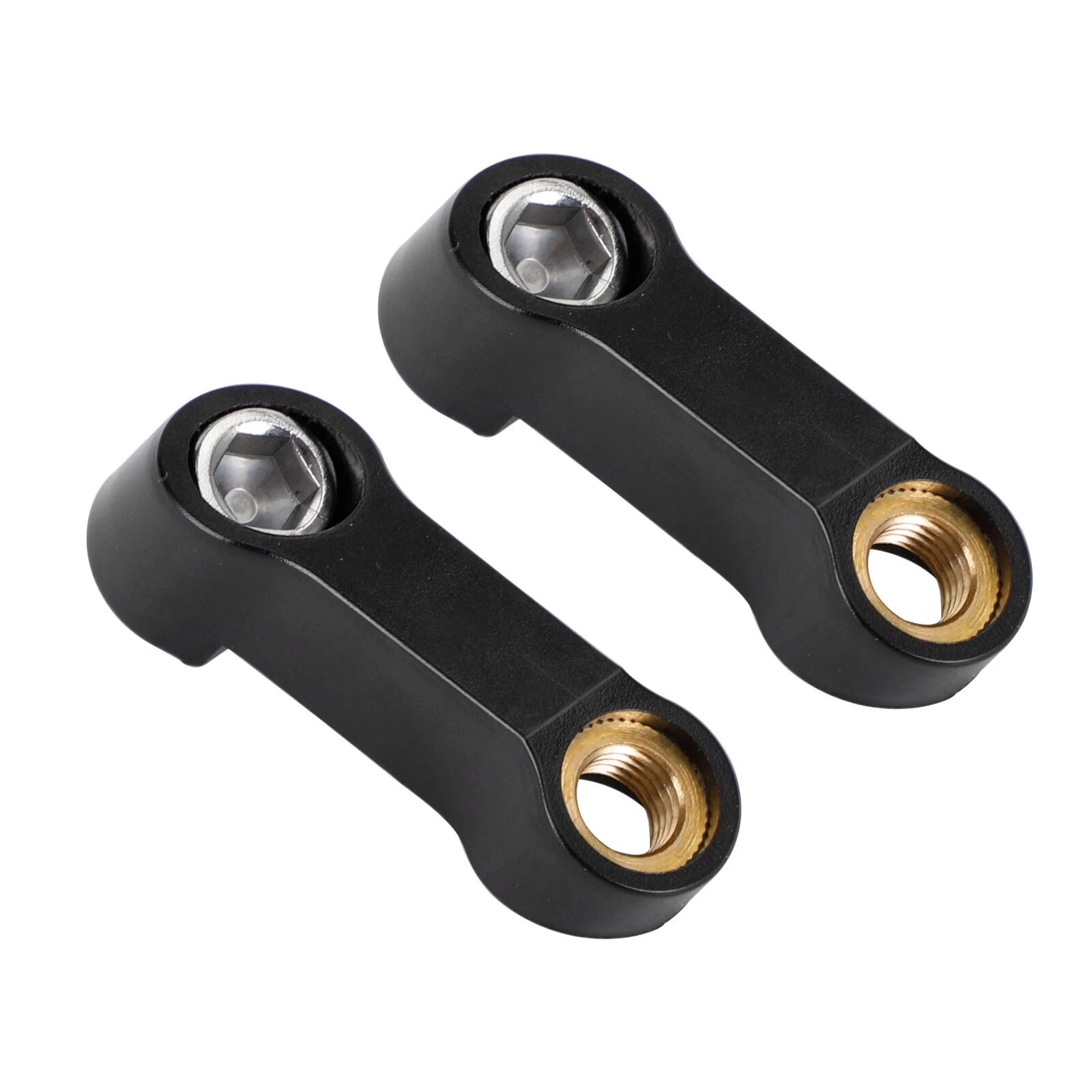 Pair M10 Plastic Mirror Riser/Extender Adapter Mounts for Motorcycles