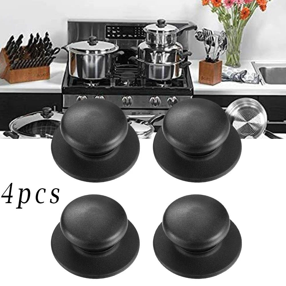 Set of 4 Wear Resistant Kitchen Lid Knobs for Pots and Skillets