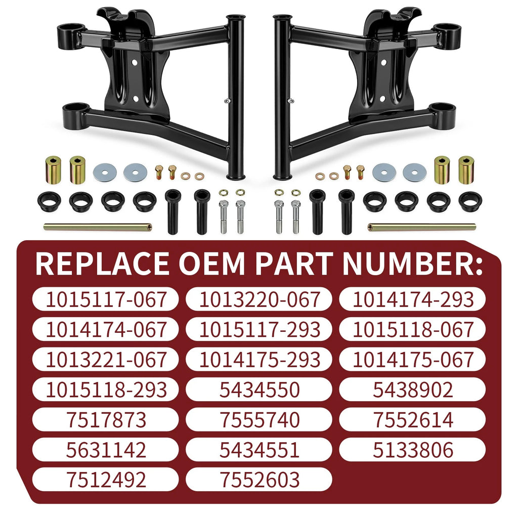 Set of 2 Rear Lower A-Arm Kit for Polaris Sportsman 400 (2003–2005)