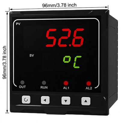 Industrial Temperature Controller MIK-1100 96x96mm Panel Mount 3-Digit