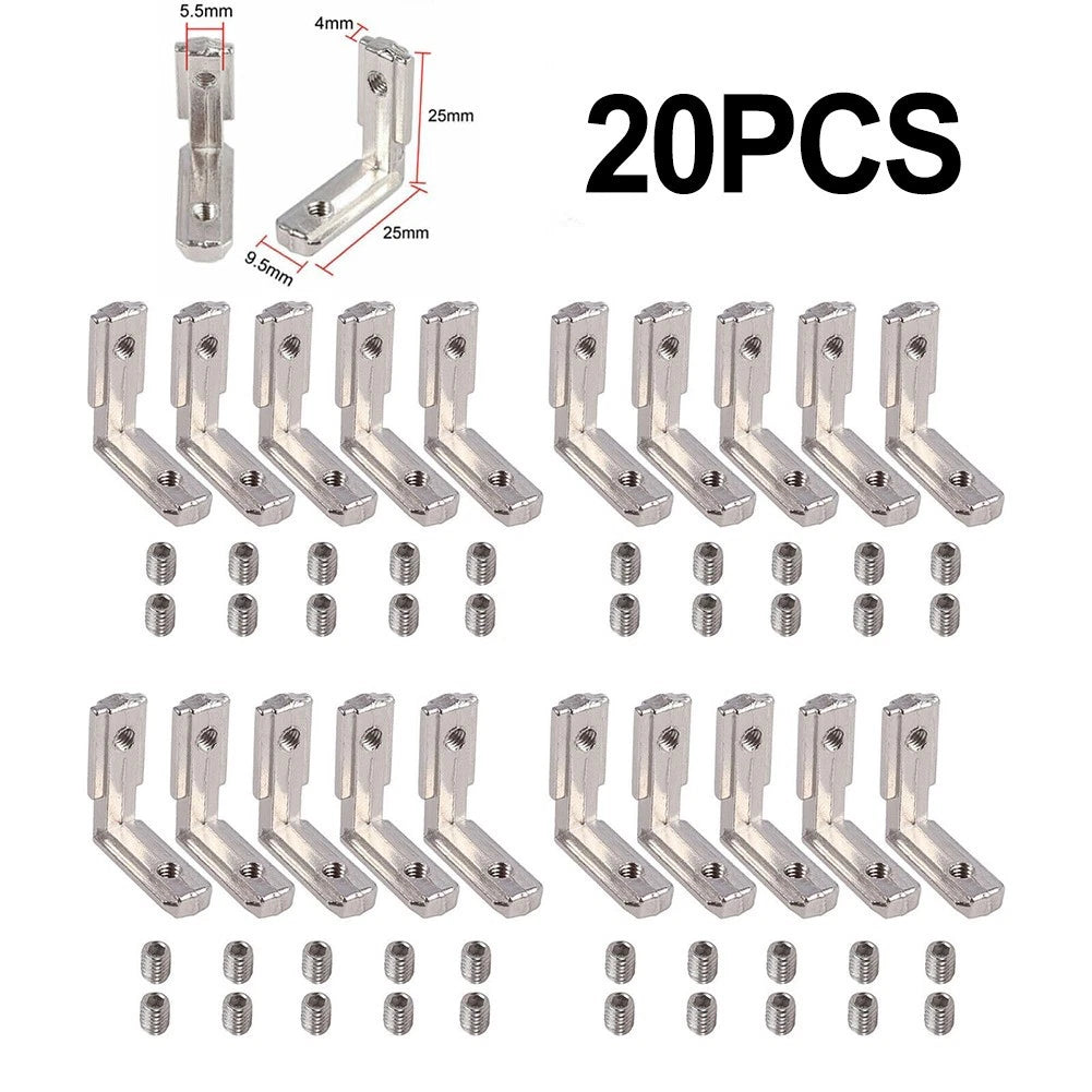 20pcs T Joint Brackets for Various Applications