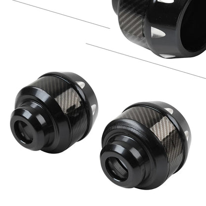 2X Black Front Fork Wheel Frame Sliders for Universal Fit